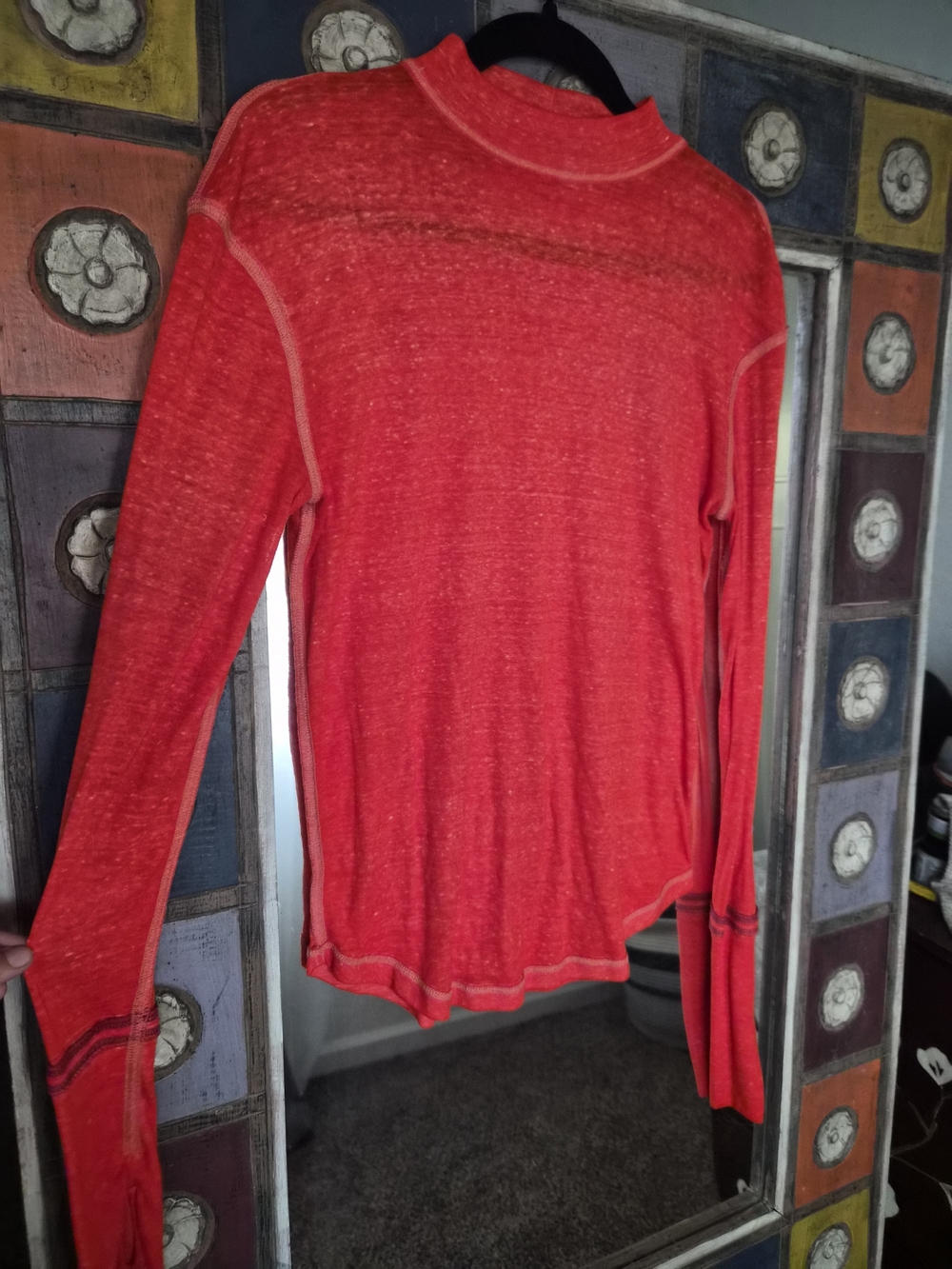 We The Free Red Heather Long Sleeve Top